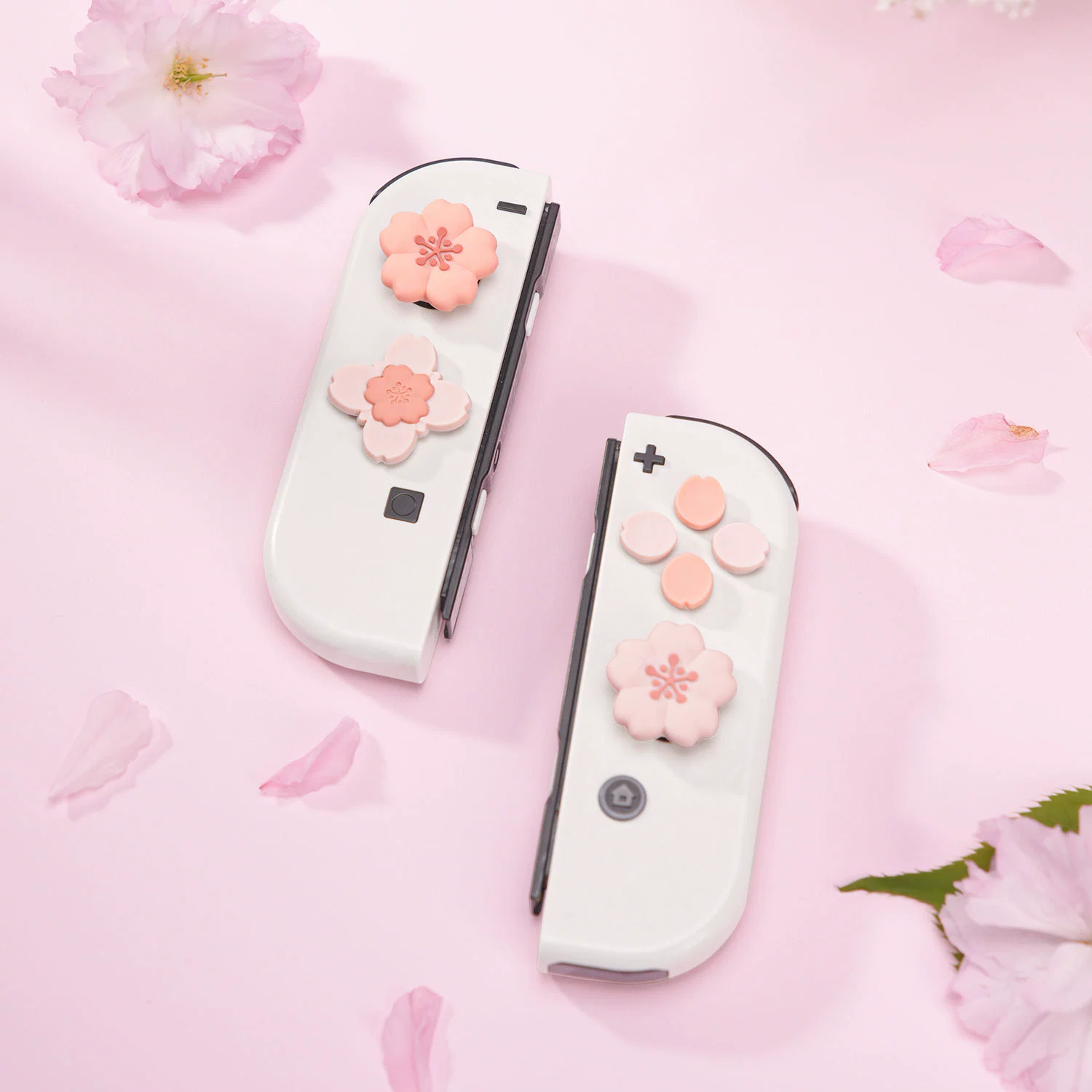 Я действительно хочу наклейки для ключей Nintendo Switch OLED NS с вишневым цветком, кепсы для переключателя, аксессуары к игровой консоли