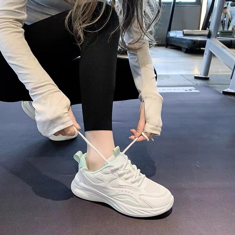 Soft-Soled Sports Shoes for Women 2025 New Spring and Autum Casual Women's Shoes Ultra-Light White Lightweight Shock-Absorbing Running Shoes