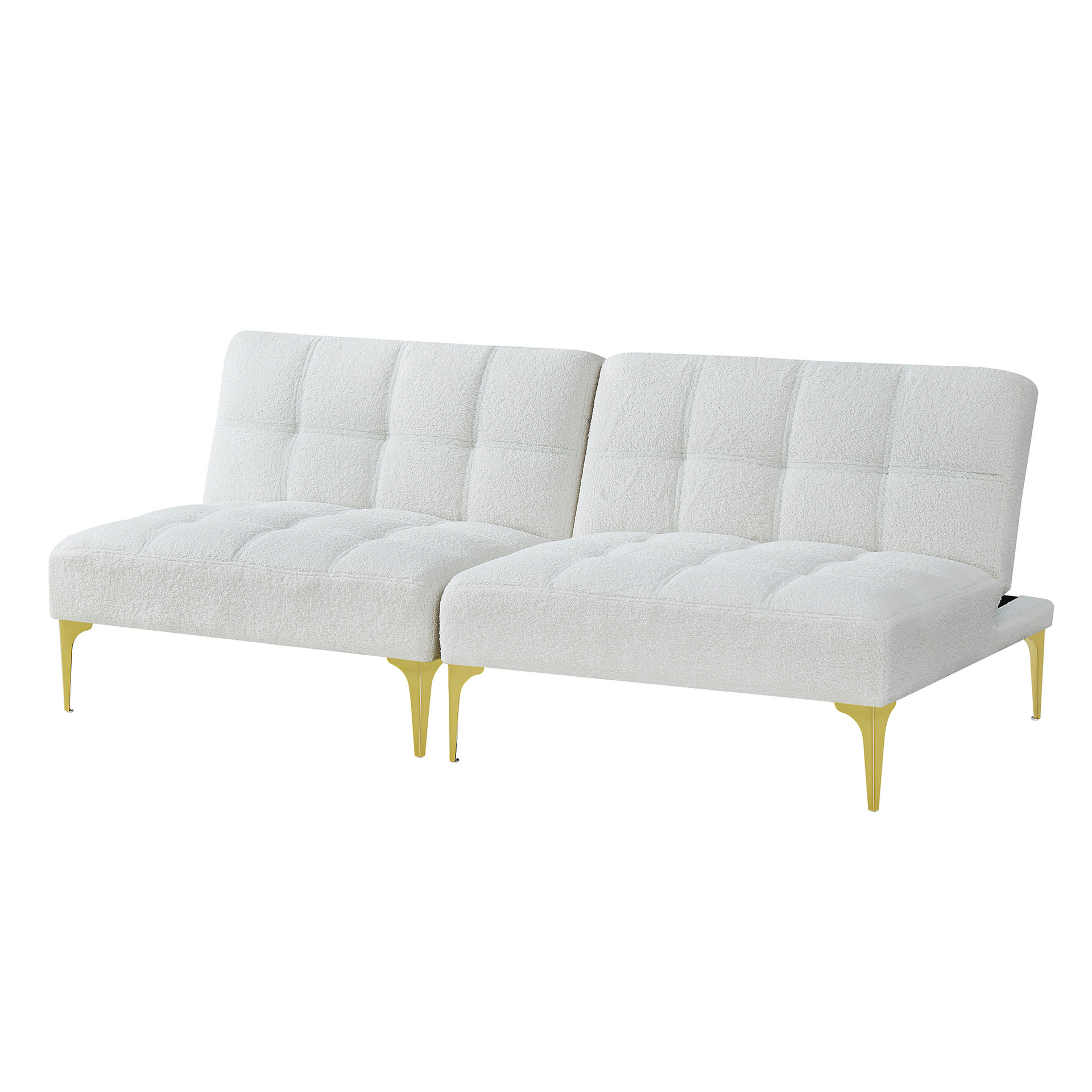 Sofá de estilo crema, moderno, minimalista, pequeño apartamento, sala de estar, asiento ultra ancho, sofá de tela esmerilada de plumón suave en línea recta profunda image 2