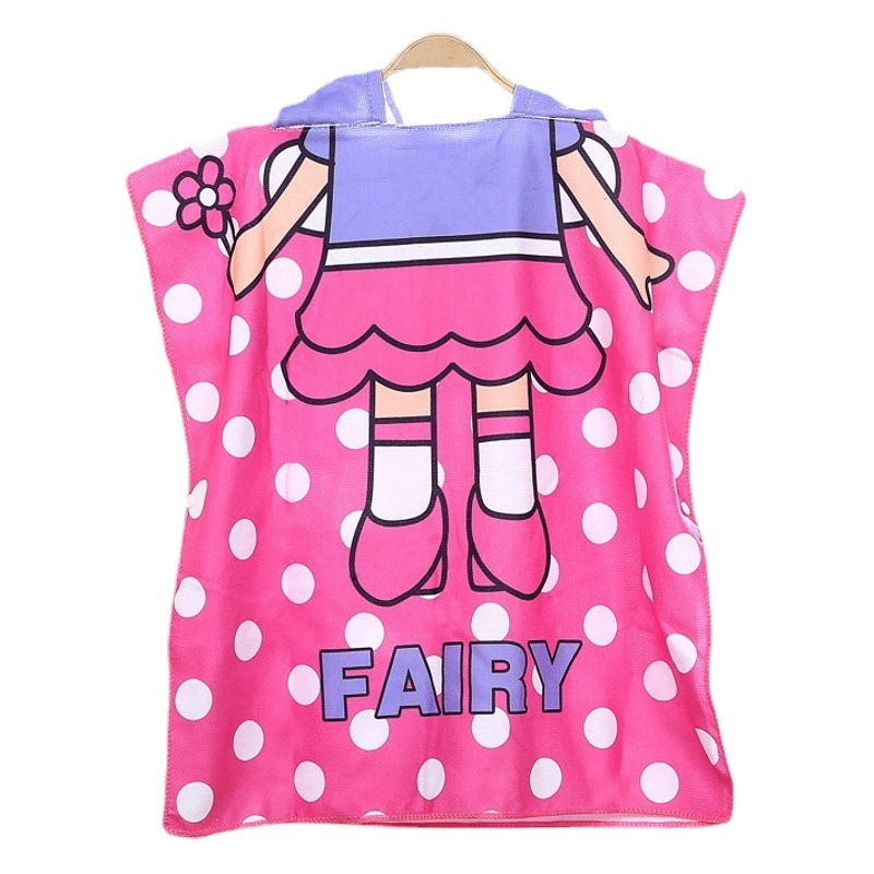 Оптовая Продажа с фабрики, детское банное полотенце, накидка, мультяшный Халат с капюшоном, пригодное для носки Впитывающее быстросохнущее банное полотенце