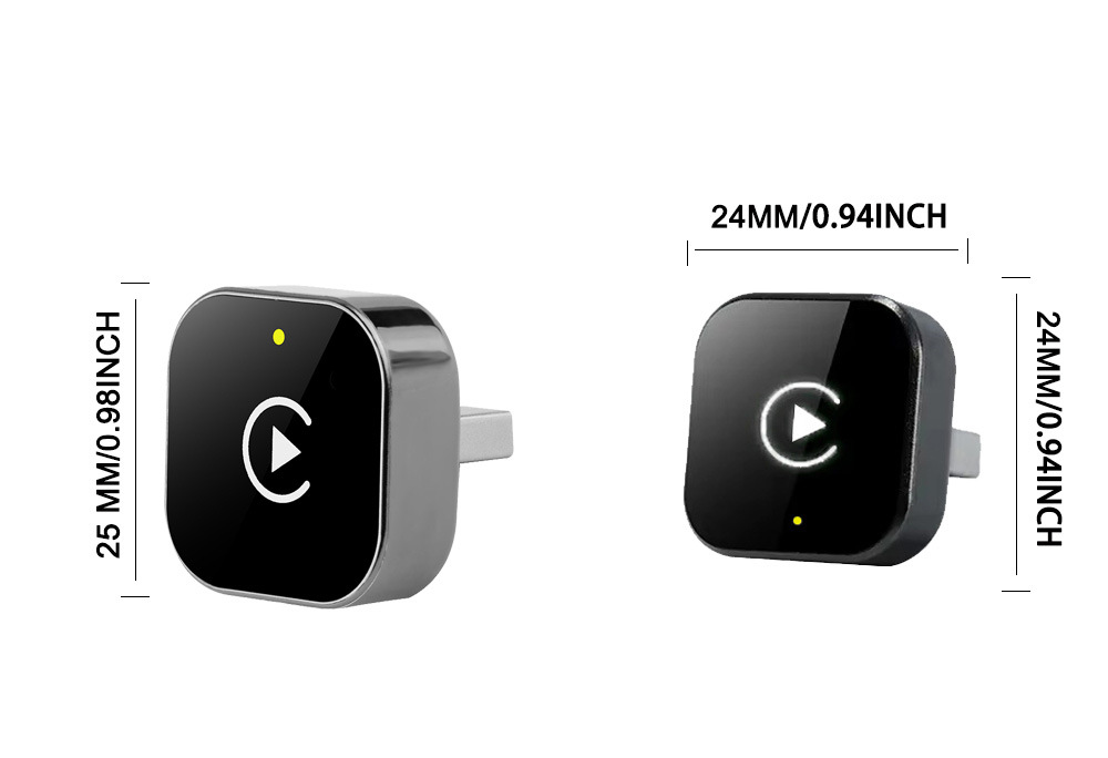 New 2-in-1 Carplay Box Wired to Wireless Android Auto Adapter Car-Machine Connectivity Box