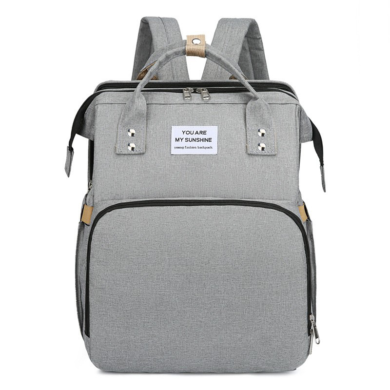 Transfronterizos nueva moda mamá bolsa cuna bolsa multifuncional para madres y bebés para salir bolsas de hombro personalizadas de gran capacidad ligeras