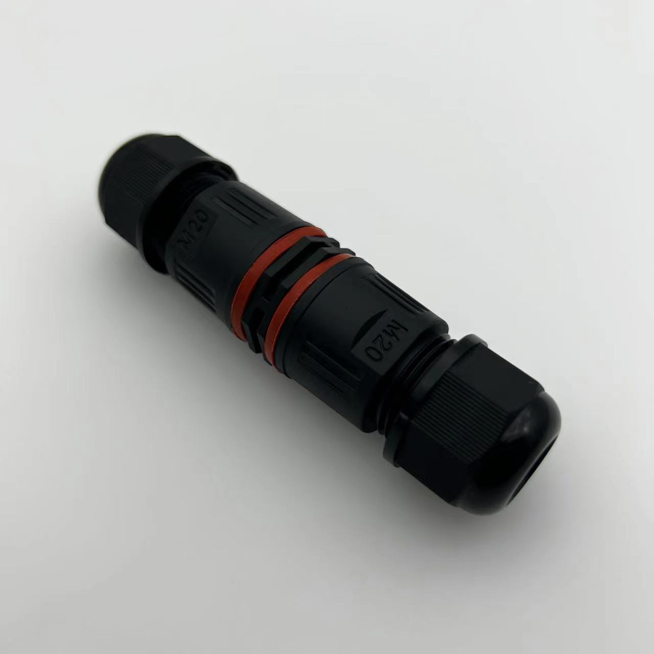 M20按压防水连接器 IP68三芯户外电缆防水接头免螺丝快速防水接头