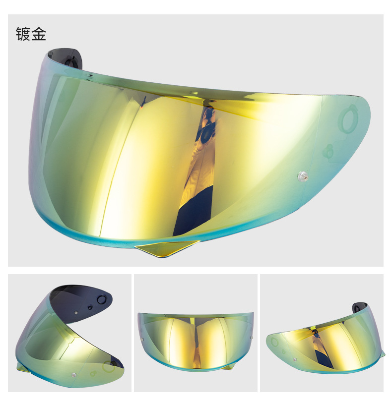 Motorcycle Helmet Hj-34P Lens Adapted to C10 Model Helmet Windproof and Uv-Proof Safety Lens Cross-Border