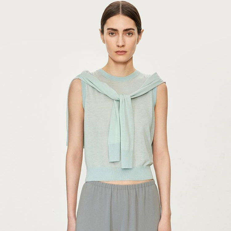 Лёгкий и дышащий триакетатный жилет JOC из тенселя, неглубокий, весенний цвет, многослойная защита от солнца, длина до талии.