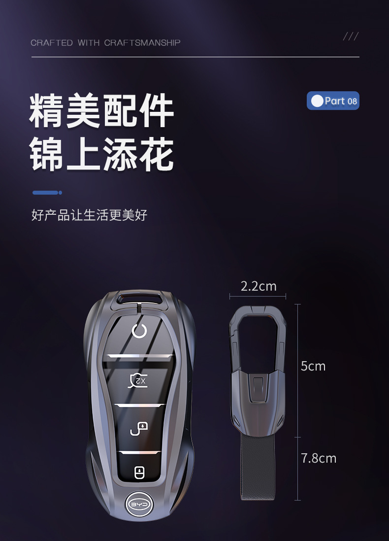 Key Cover for BYD Song Plus, Song L, Han, Qin, Seal, Yuan Plus