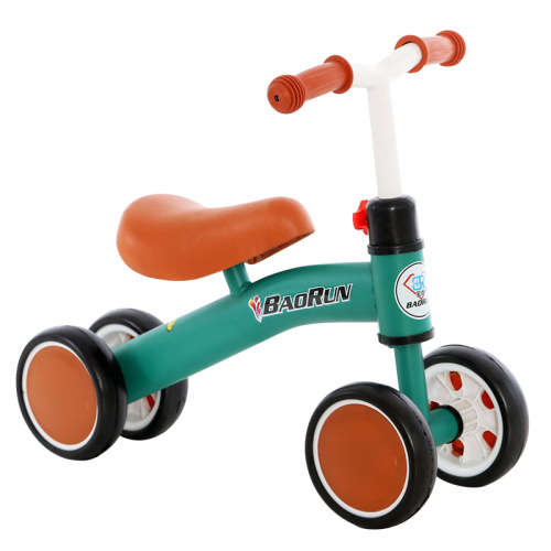 Baby tricycle for 1-2 year old children, anti-O leg, without footrest, push toy for indoor walking and learning to walk