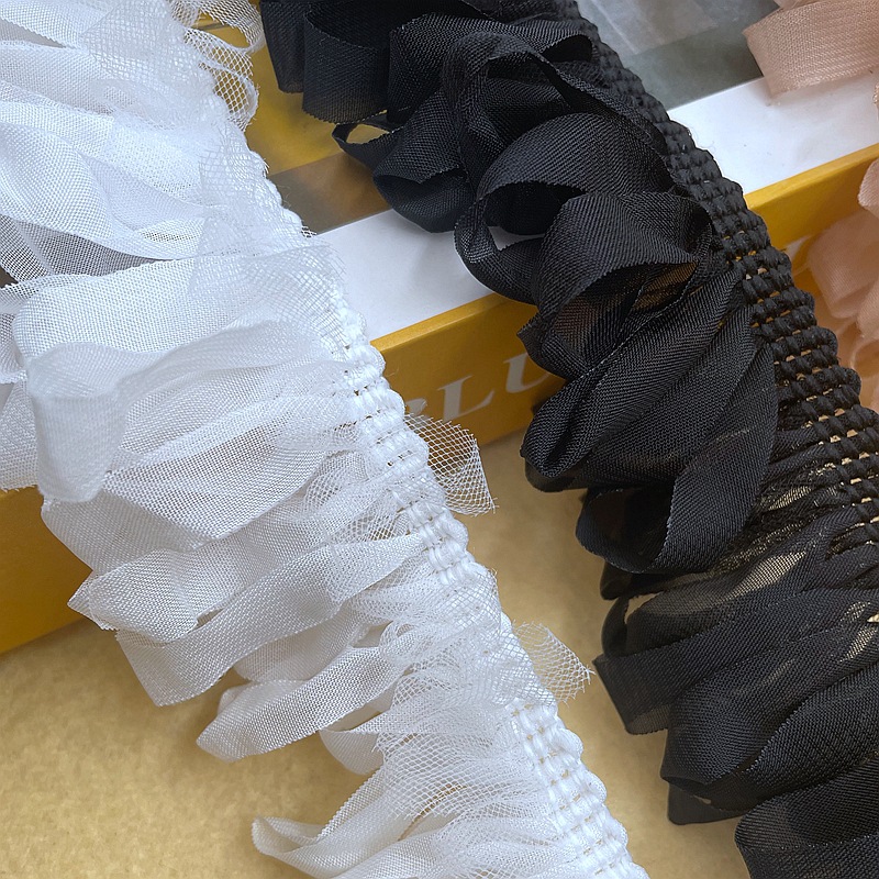 現物卸売り機織雪紡織布条排ひげ流蘇レースDIY服装家紡織補助材料レースロリータ