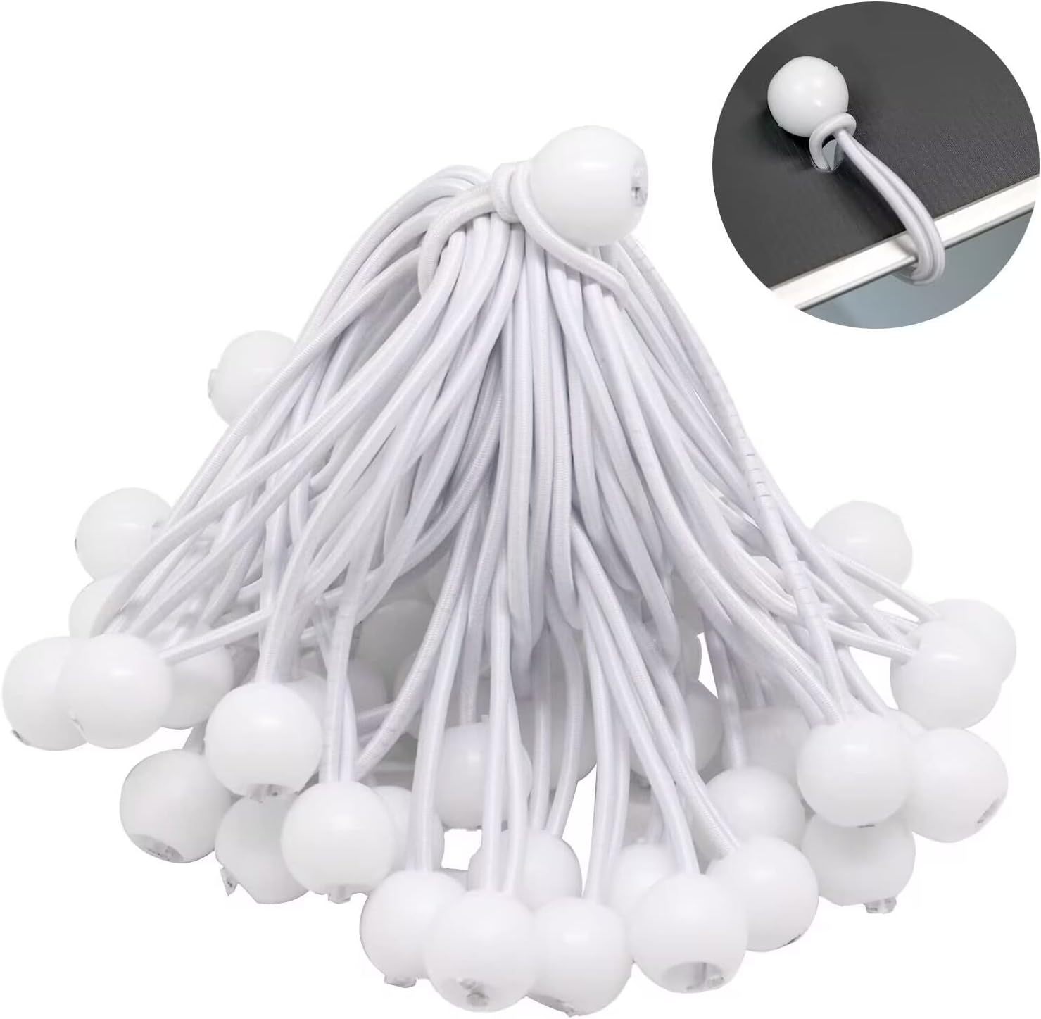 Cuerda blanca con la bola