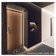 公寓美标木质防火隔音门UL10C90分钟医院hotel双开木制消防逃生门