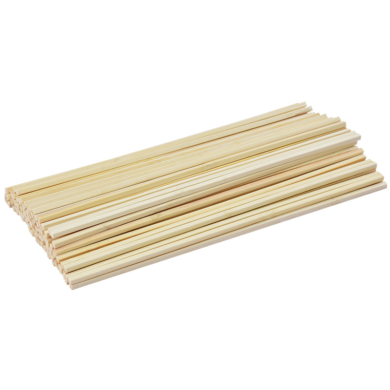 Modelo de construcción DIY hecho a mano carbonizado cuadrado palo de bambú cuadrado tira de Bambú