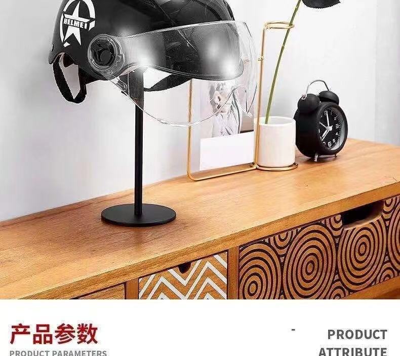 Motorcycle Helmet Rack, No-Drill Hat Storage Hanger, Hat Display Stand, Safety Helmet Hook, Wall Mount