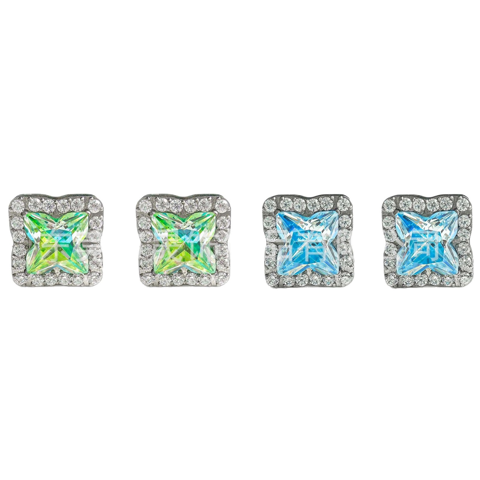 F136 Titanium 北极 Star 四叶草 Ear Stud Studded Cubic Zirconia Helix Cartilage Stud G23 Implant Grade Titanium Labret Stud 人体 Piercing Jewelry