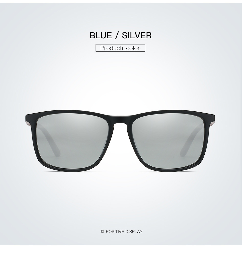 21g Weight Full Frame Glasses Structure Fashion UV400 Protection Resin Square Full Frame Men's Sunglasses