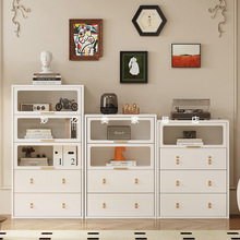 钢制抽屉收纳柜客厅餐厅储物斗柜沙发置物柜靠墙餐边柜电视侧边柜