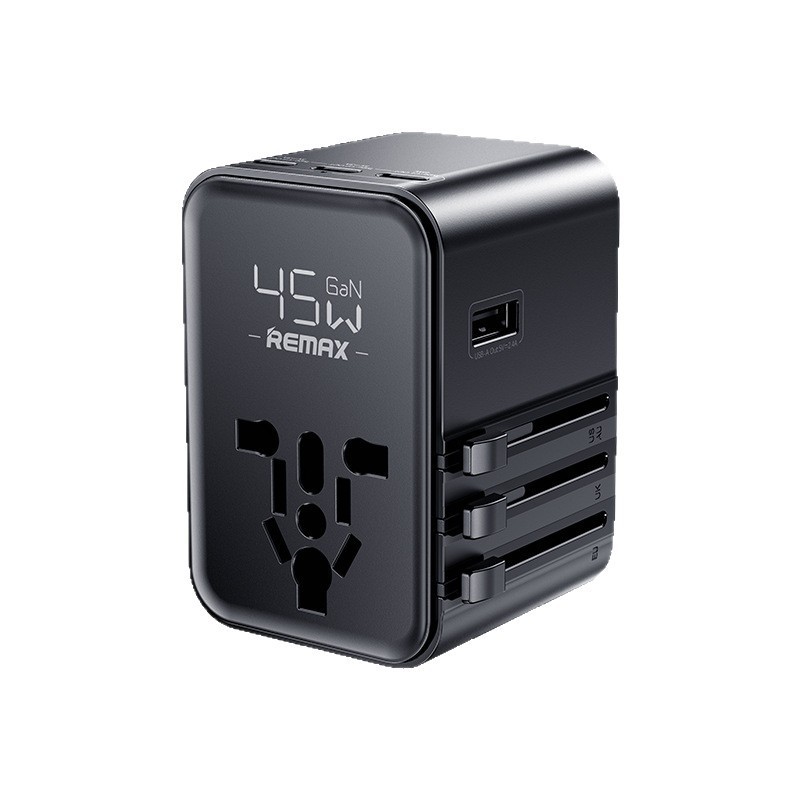 REMAX トラベル充電器 45W 急速充電充電ヘッドアダプター マルチインターフェース 米国標準 欧州標準 オーストラリア標準 英国標準ソケット|undefined
