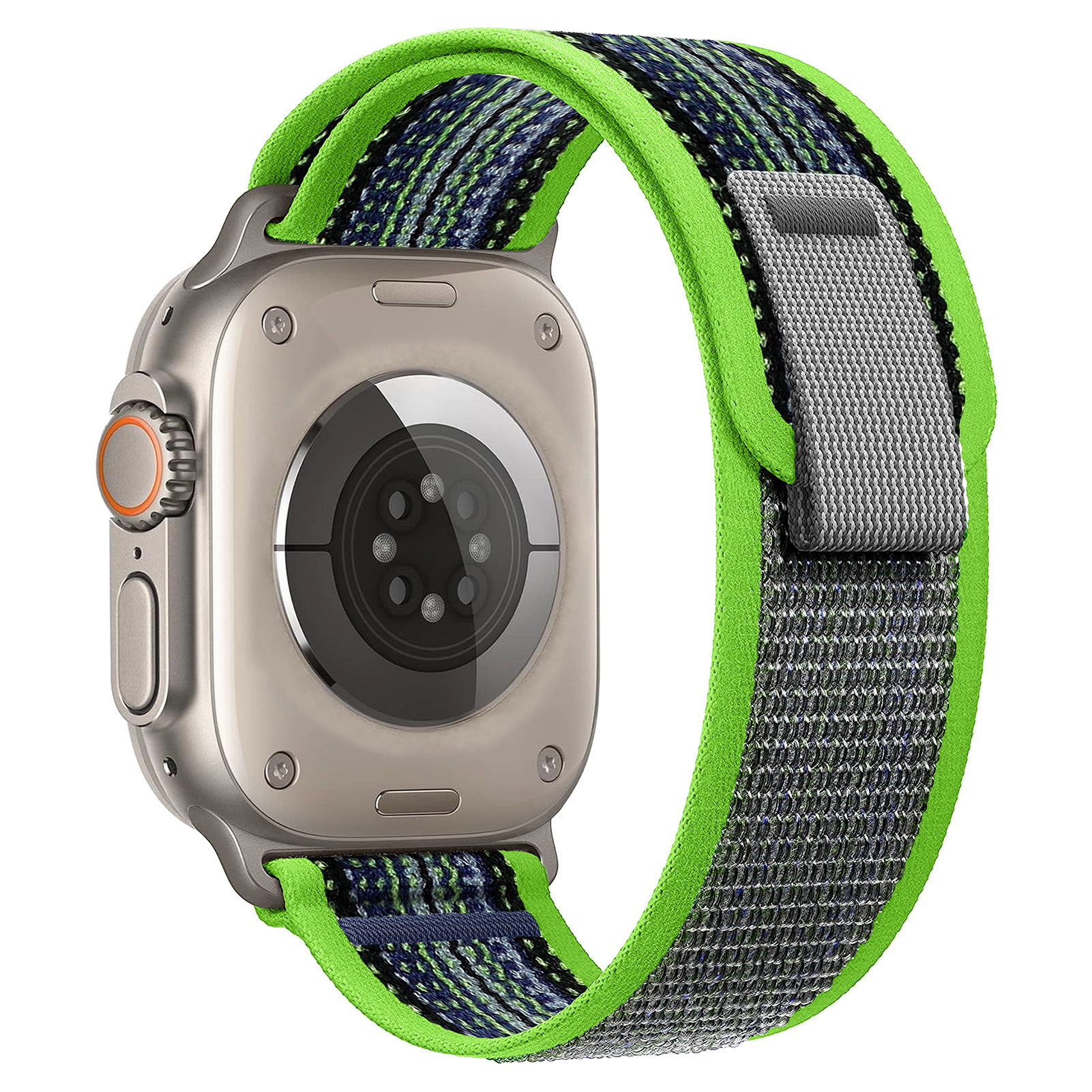 bright green with blue