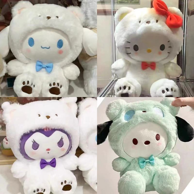 玉桂の犬のぬいぐるみのパチャの犬の人形の卸売りのクロミの子供の人形の贈り物の地は結婚祝いの人形を押します。|undefined