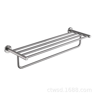 304 Stainless Steel Punch-Free Towel Rack Wall-Mounted Storage Rack Toilet Bathroom Toilet Accessible Luxury Towel Rack Pendant