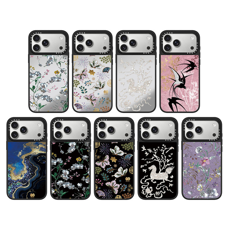 C Brand Shangchengshi "Lacquer Color Auspicious Year" Mother-Of-Pearl iPhone 17 Pro Max Apple 16 Mirror Phone Case 15 C Brand Shangchengshi "Lacquer Color Auspicious Year" Mother-Of-Pearl iPhone 17 Pro Max Apple 16 Mirror Phone Case 15