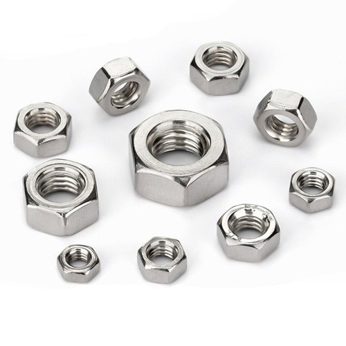 304 stainless steel hexagonal nut M1.2M1.4M1.6M2M3M4M5M6M8-M64 hexagonal nut DIN934