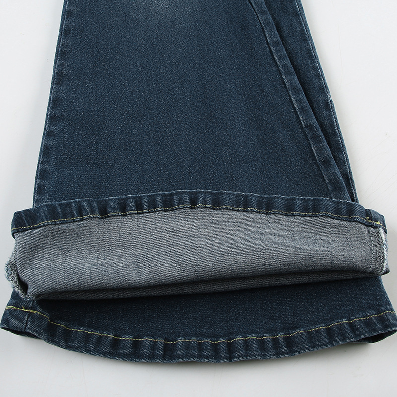 Rose Embroidery Retro Gradual Change Niche Slightly Spicy Jeans American Hot Girl Street Low Waist Thin Personality Trousers_ecoleips.com
