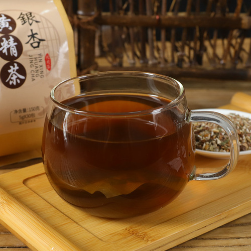 Ginkgo Huangjing tea manufacturers wholesale herbal plants for middle-aged and elderly people, Ginkgo Huangjing, Poria, wolfberry, gardenia and ginkgo tea