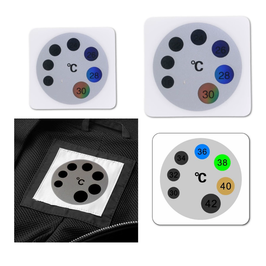 Горячая полоса термометра одежды жидкокристаллический цветной термометр паста 18-30 градусов температура без ртути изменение цвета Температурный Лист