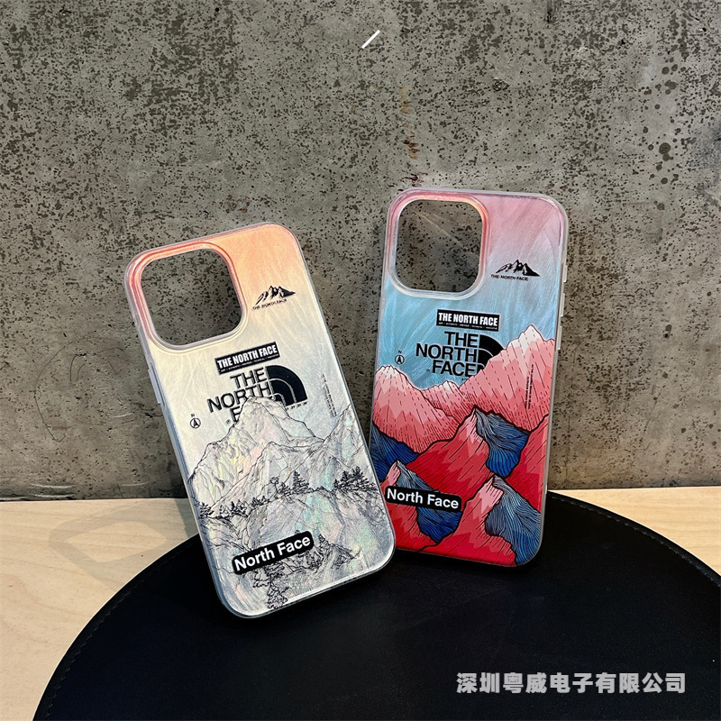 Fashionable Brand North Face Snow Mountain Yusha Apple 16/15 Suitable for Iphone14/13Promax Mobile Phone Case 12/11Pro