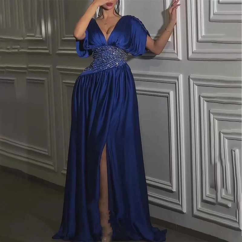 2025 nuevos vestidos europeos y americanos vestidos de noche de Amazon banquete de cumpleaños falda tutú vestido sexy de cruz alta