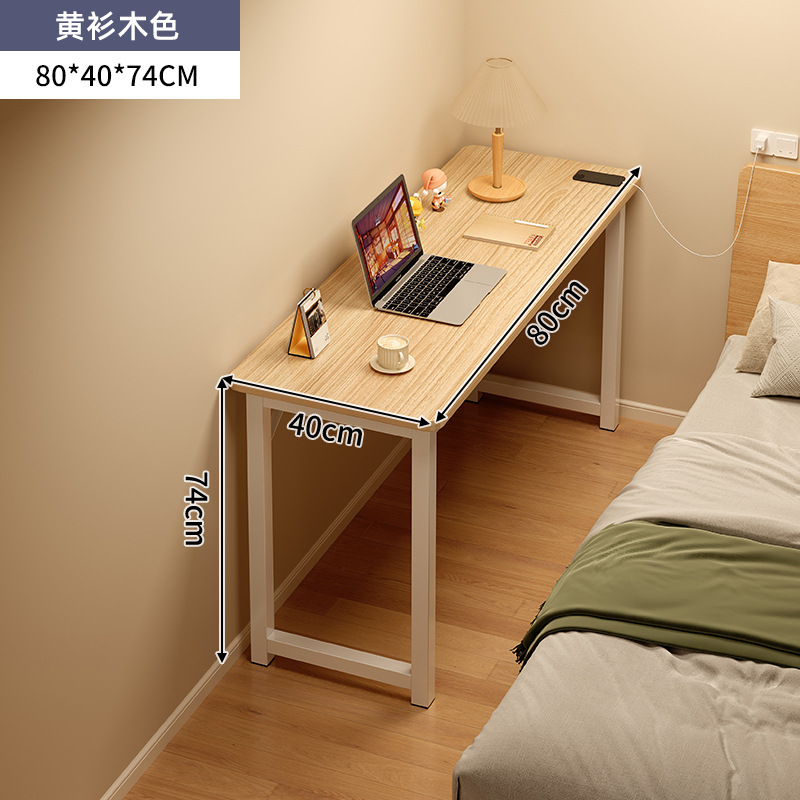 Mesa doméstica dormitorio de niñas simple escritorio de alquiler casa contra la pared escritorio de computadora mesa de trabajo balcón estrecha mesa larga