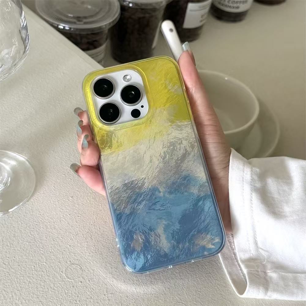 Gradient Color IPhone 16 Glacier Phone Case Suitable Fruit 17 Pro Max, Personalized For 14 Pro, 13, European And_voghion.com