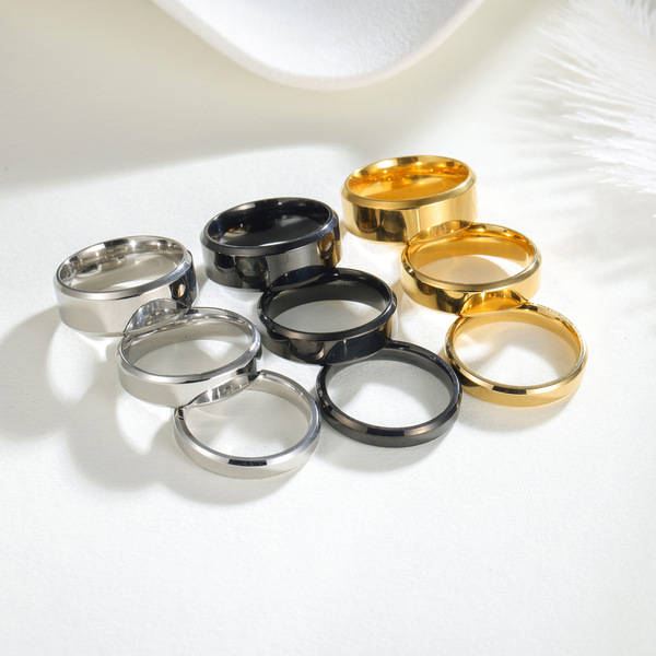 classic glossy ring stainless steel