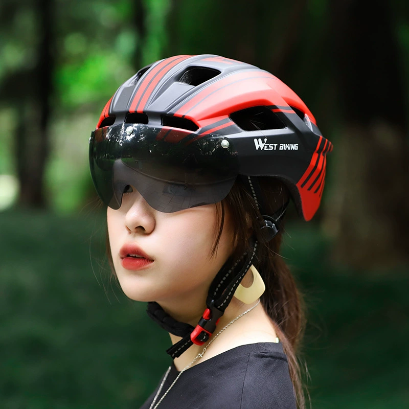 WEST BIKING Велосипед, шлем, ветронепроницаемые очки, горнолыжные линзы, аксессуары для дорожного велоспорта