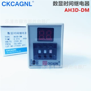 数显时间继电器AH3D-DM 定时器0.01S-990H 220V 24VAC/DC