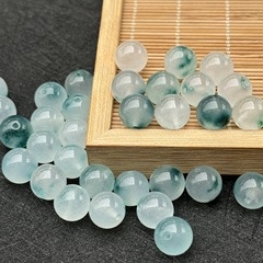 氷種巴山翠藍漂花玉氷透玉散珠シングルアクセサリーとビーズDIY手串編み散ロット