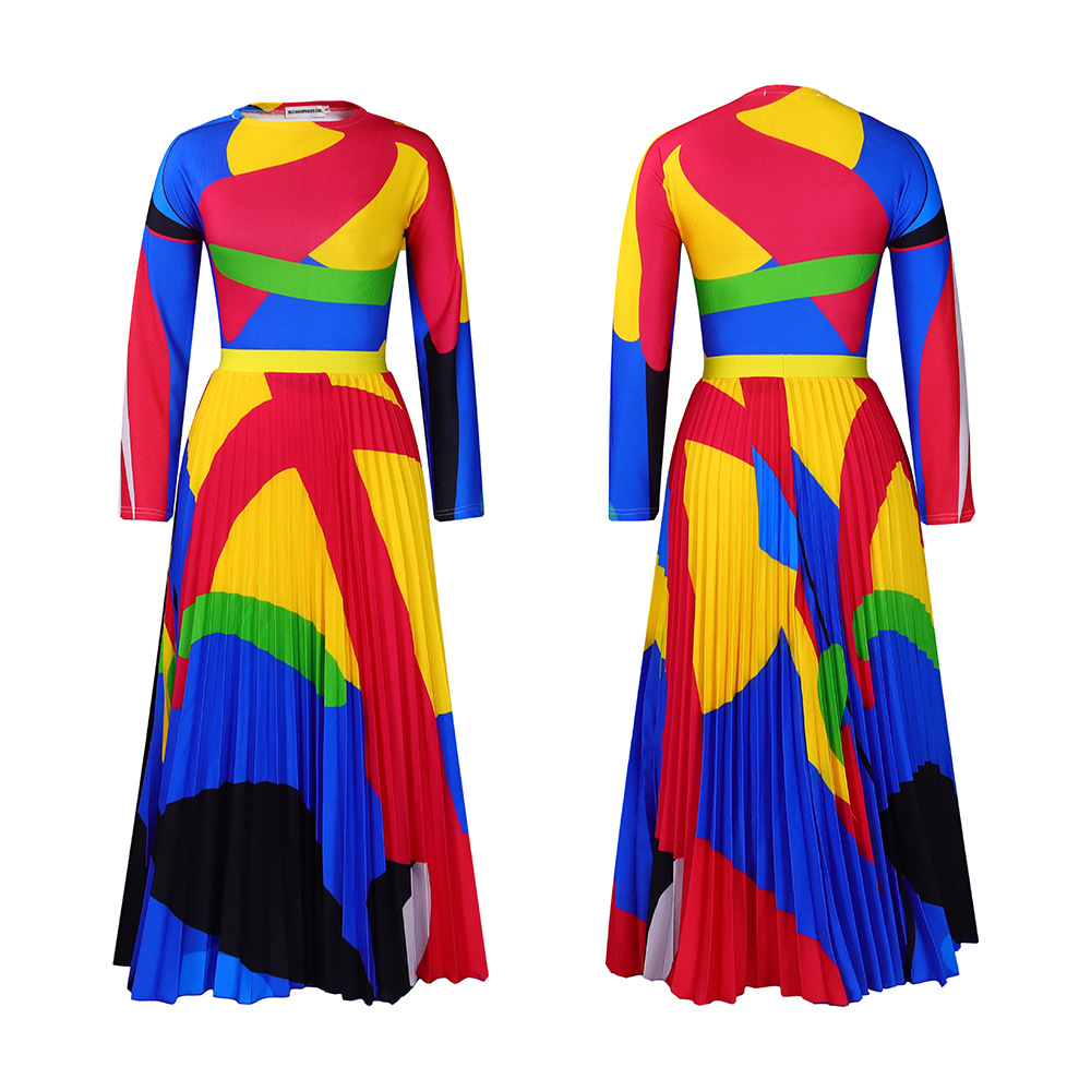 Daily Women's Elegant Abstract Color Block Spandex Polyester Skirt Sets Skirt Sets display picture 82