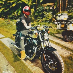 Retro Electric Bike & Bicycle Helmet for Men | Full-Face Harley Vintage Cruiser Riding Helmet | All-Enclosing Design