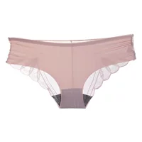 Цельное бесшовное нижнее белье Ice Silk, женские хлопковые Сексуальные трусы с заниженной талией для девочек, подтягивающие бедра, цельная доставка