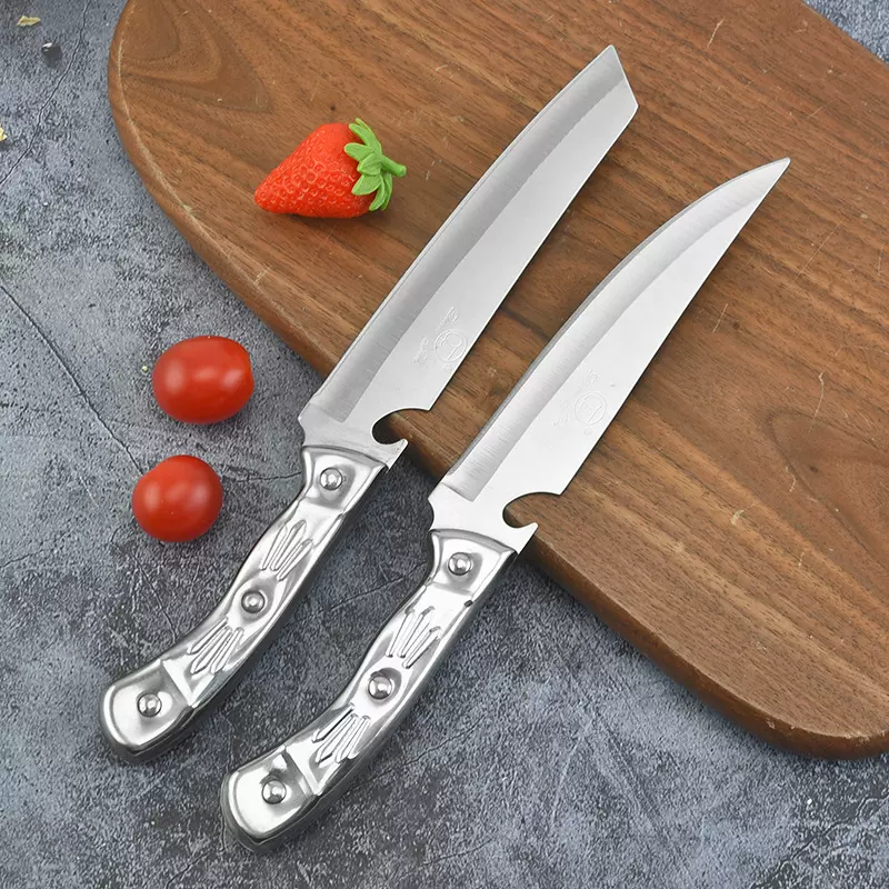 6寸钢柄水果削皮刀家用瓜果削皮刀厨房切菜切肉刀不锈钢水果刀