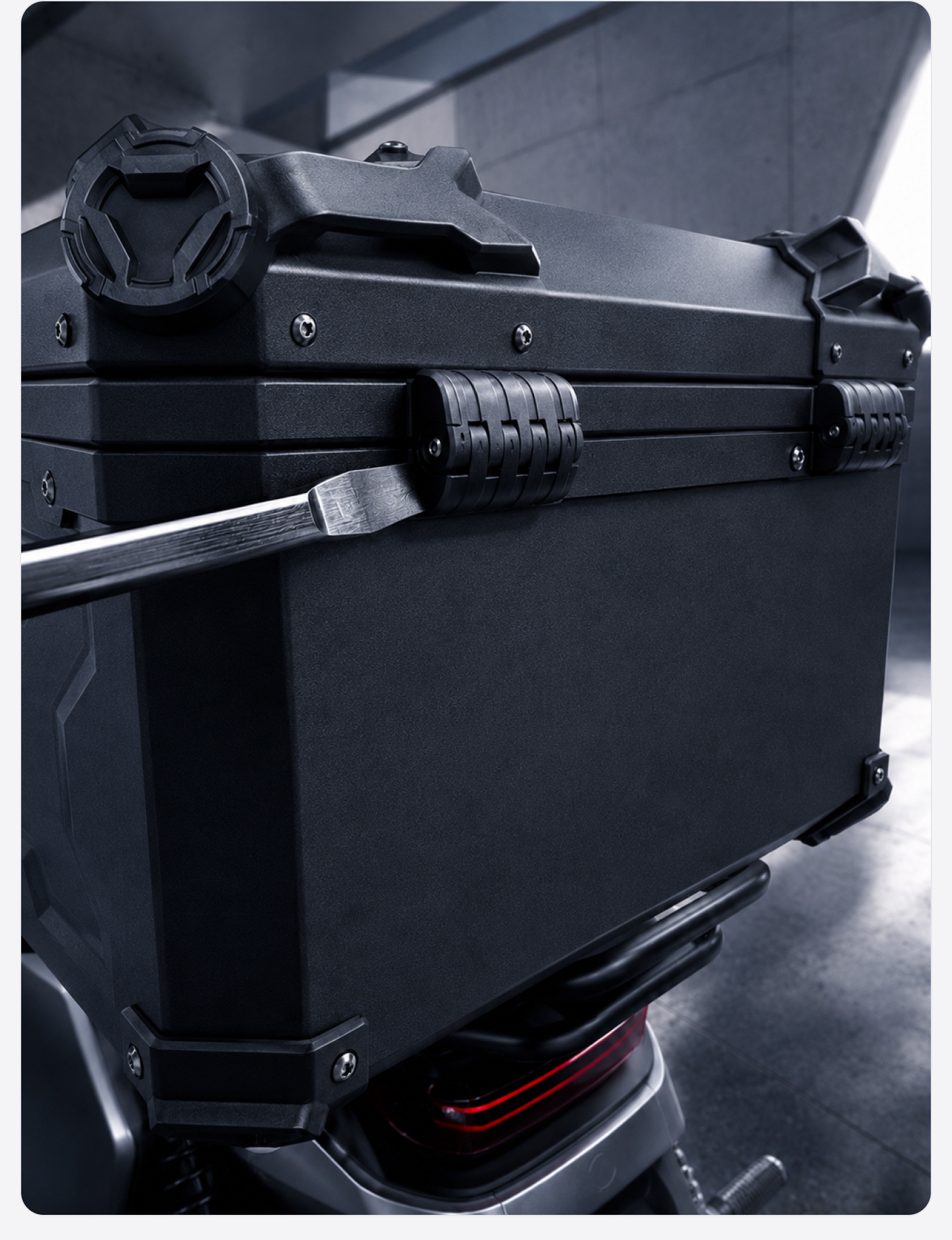 Motorcycle Universal Trunk X Model 45L 55L 65L Non-Aluminum Alloy Pp Rear Trunk No.9 Abs Tool Box