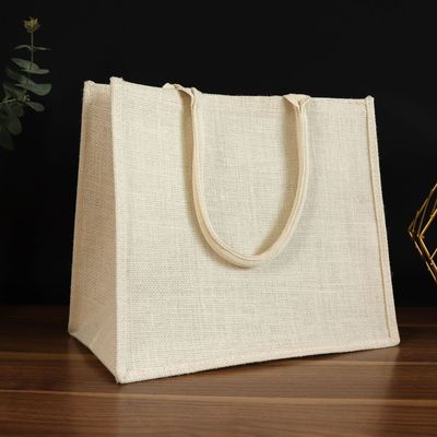 空白亚麻布包纯白色无印良品麻布包DIY亚麻包麻帆布袋购物袋批发