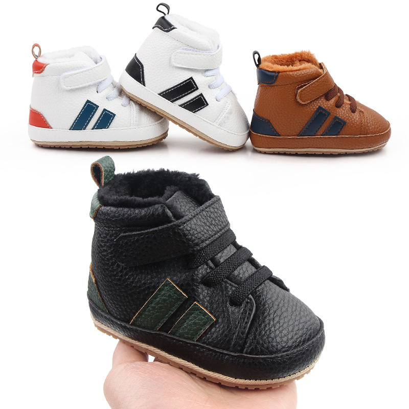 0-12 months baby shoes PU leather casual...