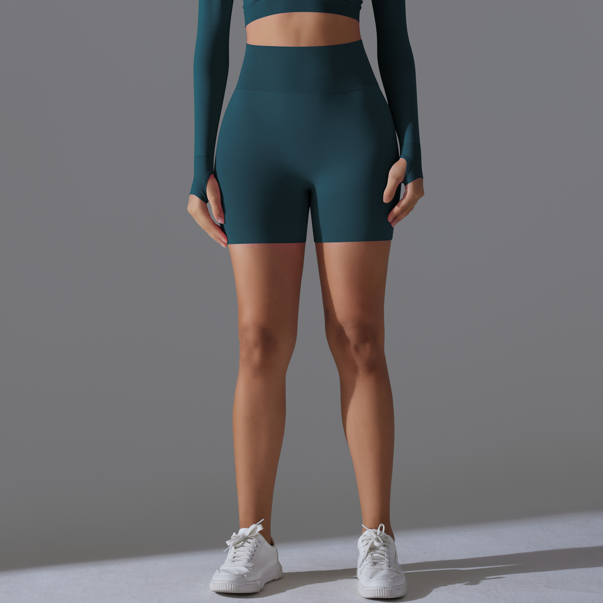 Simple Style Sport Style Solid Color Nylon Collarless Active Bottoms Skinny Pants Sweatpants display picture 28
