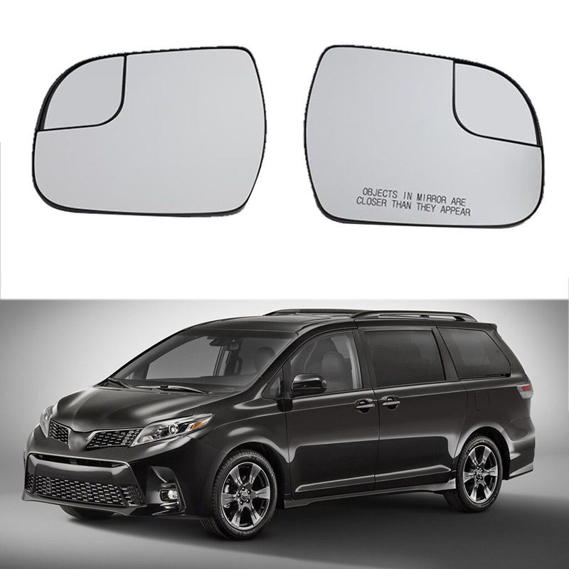 Suitable for 14-20 Toyota Sienna Reversing Lens Heated Rearview Mirror Reflector Glass Replacement