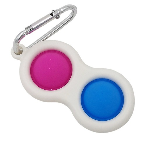 Cross-border rodent eradication pioneer ultrasonic keychain color printed finger bubble pendant decompression vent toy