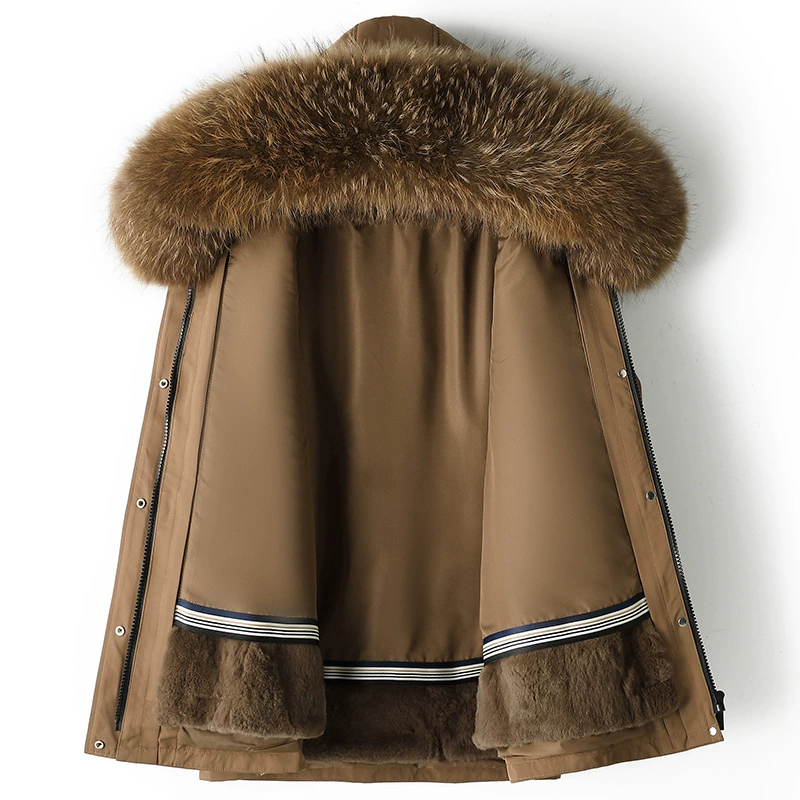 Removable‑liner jacket 2025, fur‑trim hood, removable inner lining, sizes M–2XL