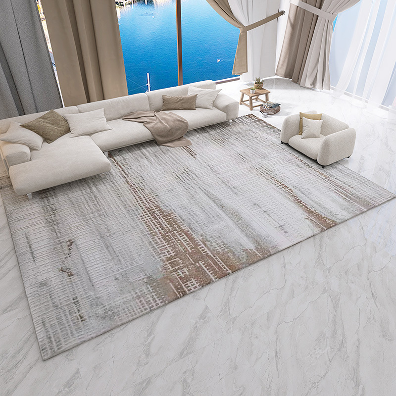 Living Room Carpet Runner Fresh Tea Table Runner Luxury Style Simple Modern Home Use Nordic New Chinese Light Gray Stain Resistant