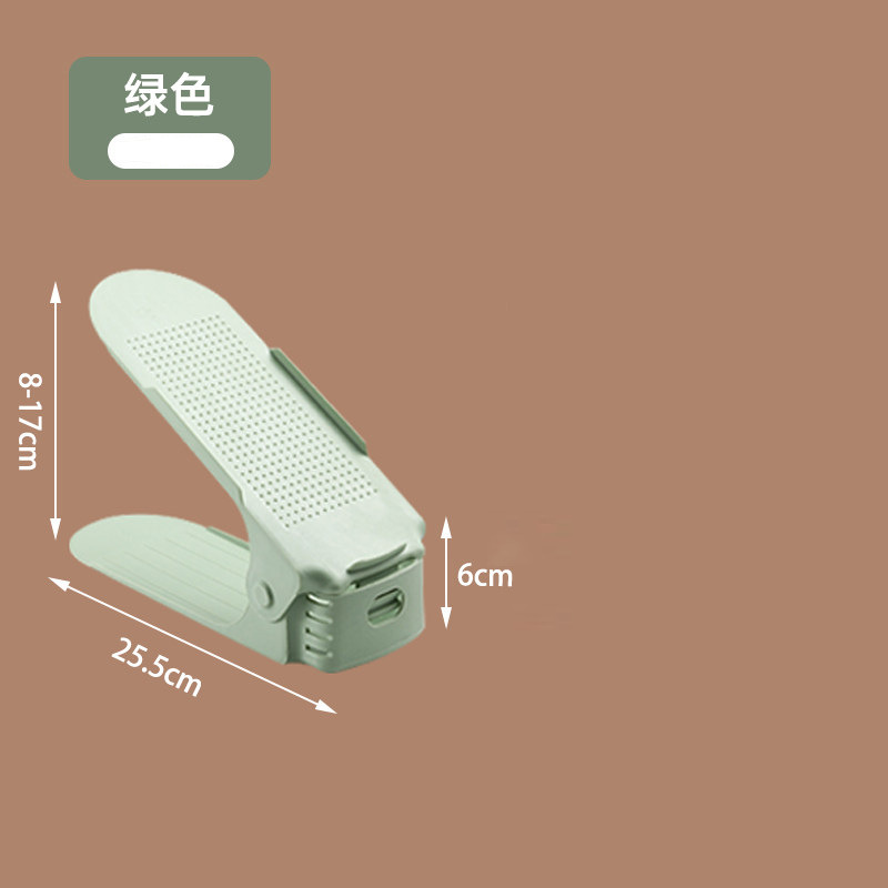 Estante de almacenamiento ajustable de zapatos soporte de zapatos de doble capa dormitorio armario de zapatos acabado estratificado estante de almacenamiento de zapatillas artefacto mágico