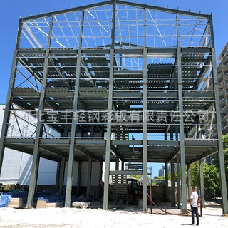 生产出口四层钢结构仓库 焊接制造 Q235碳素结构钢 多层钢结构仓